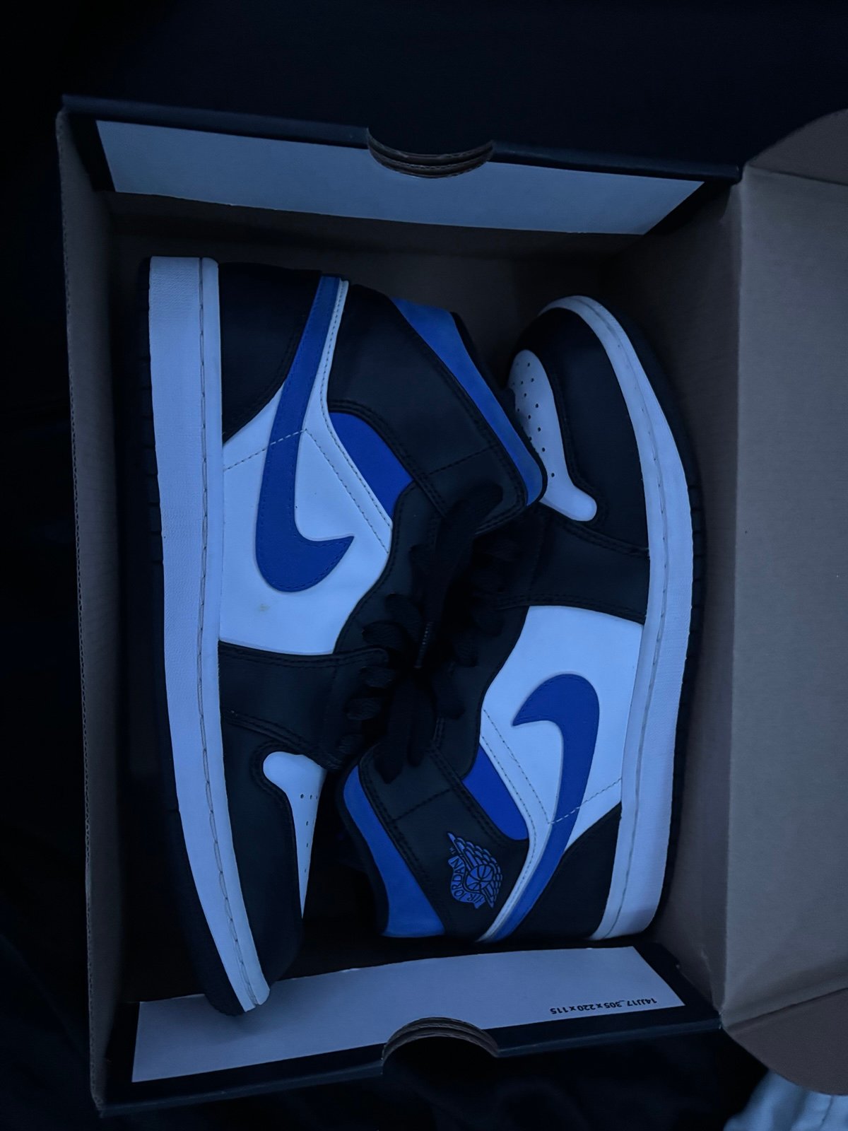Jordan 1 White Black Racer Blue