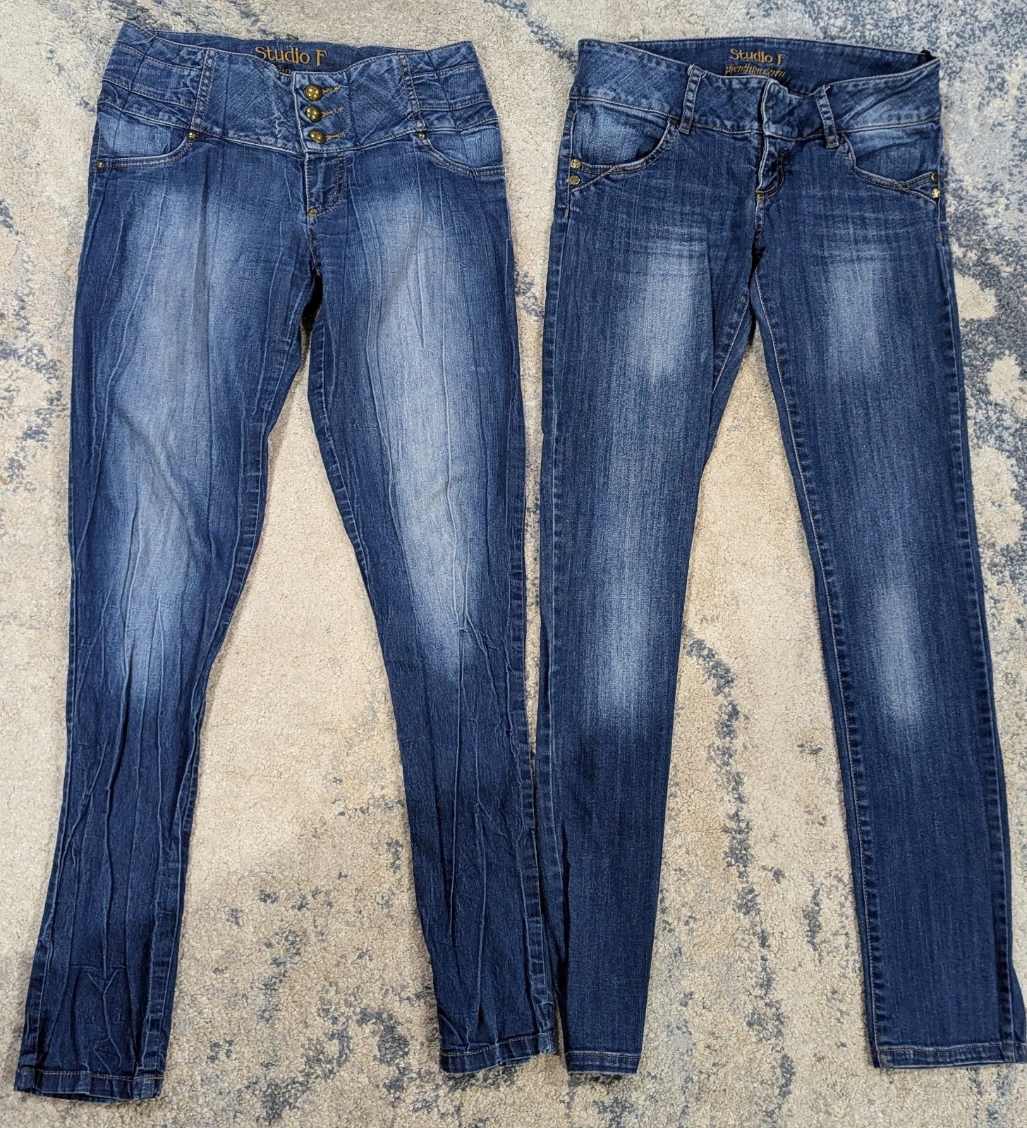 Studio F Colombian Butt Lifting Jeans Sexy LOW RISE Size 4 US/ 08 CO AUTHENTIC!