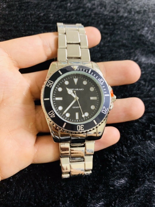 Gino Milano Black White Two Tone Watch