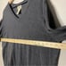 LL Bean Tall cotton cashmere V neck sweater large tall LT navy blue
