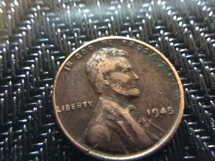 1945 mule dye error coin SOLD AS IS