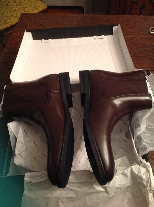 Alfani Men's Luka Dark Brown Chelsea Boots - 11.5M - New in Box