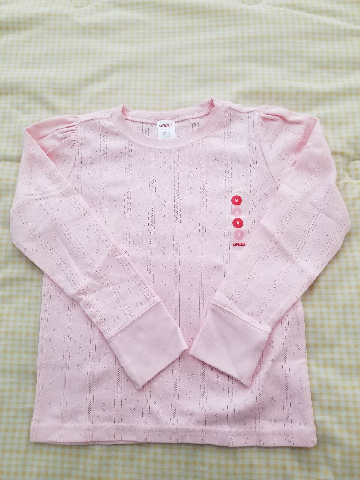 Vintage NWT Gymboree Girls Pale Pink Long-sleeve Pointelle Sweater Vintage NWT Gymboree Girls Pale Pink Long-sleeve Pointelle Sweater
