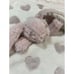 Blankets And Beyond Baby Lovey Pink Bunny Hearts Security Blanket
