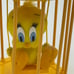 1998 Tweety Bird Plush in Yellow Cage Looney Tunes Toy Talking Working.