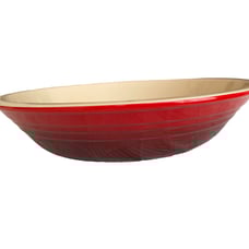 LE CREUSET Stoneware Cherry Red Pie Baking Dish 9.75 x 2\
