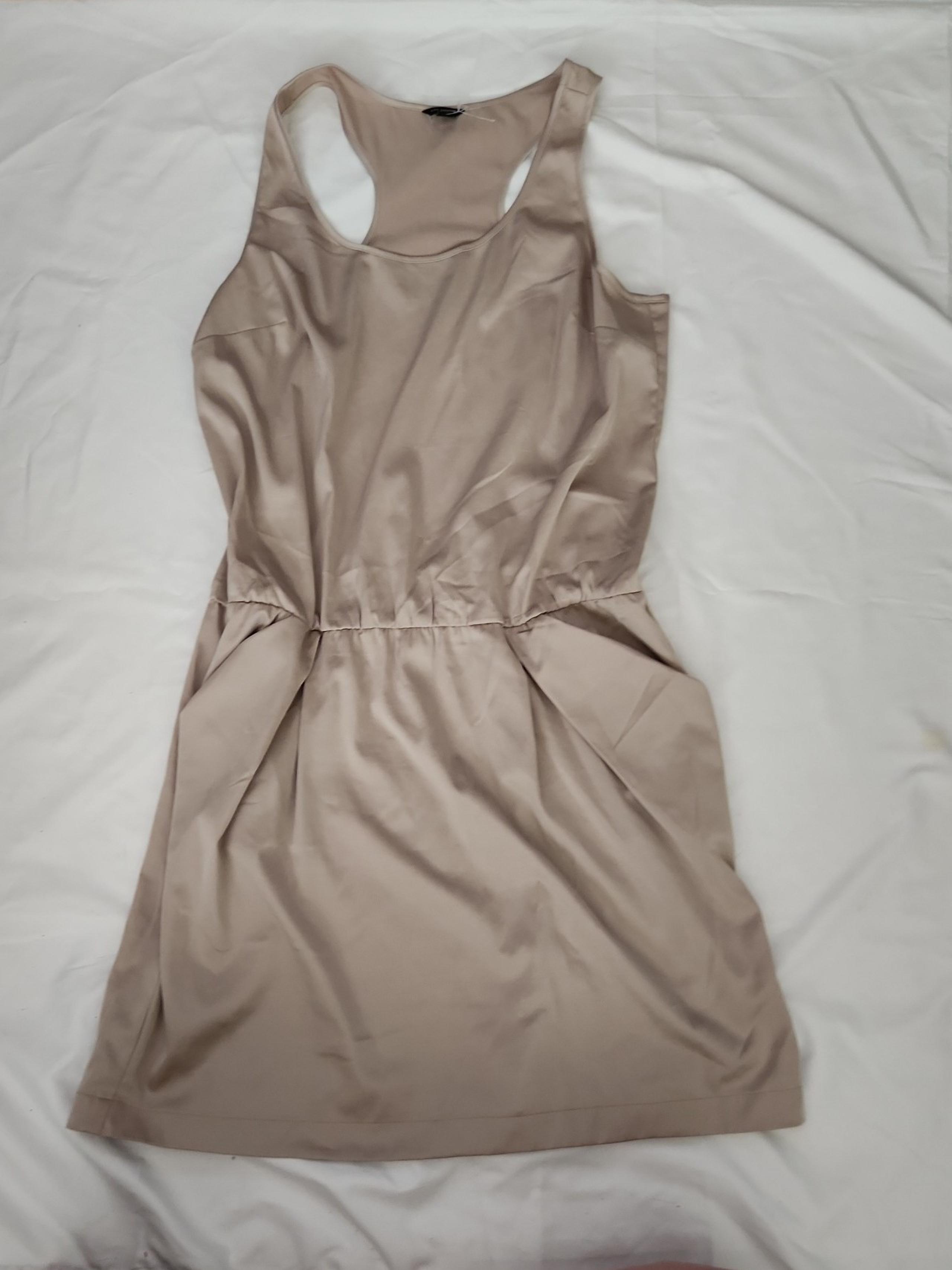 Ann Taylor Women's large Beige brown knee length dress #XX6 crosspost
