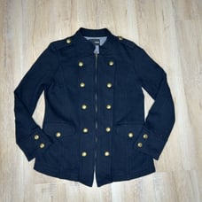 Hurley Newman Jacket Black Zip Up Discounted Women's Jacket Size Large