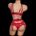 LINGERIE SET RED LACE