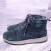 Skechers Suede Lace Up Ankle Boot Navy Blue Men's sz 10