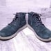 Skechers Suede Lace Up Ankle Boot Navy Blue Men's sz 10