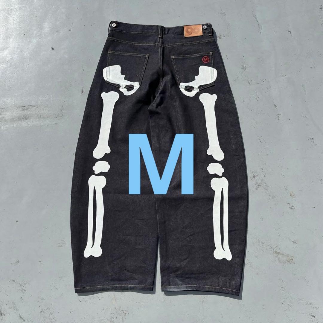 輝く高品質な Rigid Bone 9090 Denim White Pants パンツ