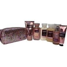Bath and Body Works A THOUSAND WISHES 6 pc Travel Size plus Glitter Gift Bag