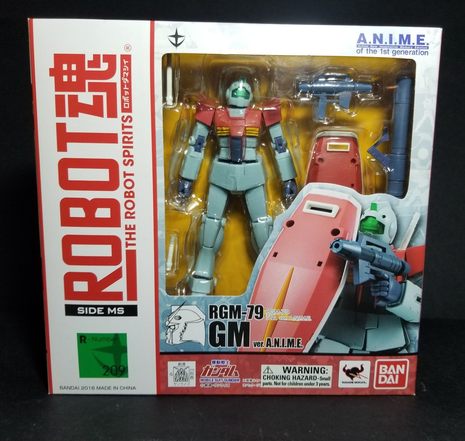 Bandai's Robot Spirit's RGM-79 Anime Gundam fig. Mib