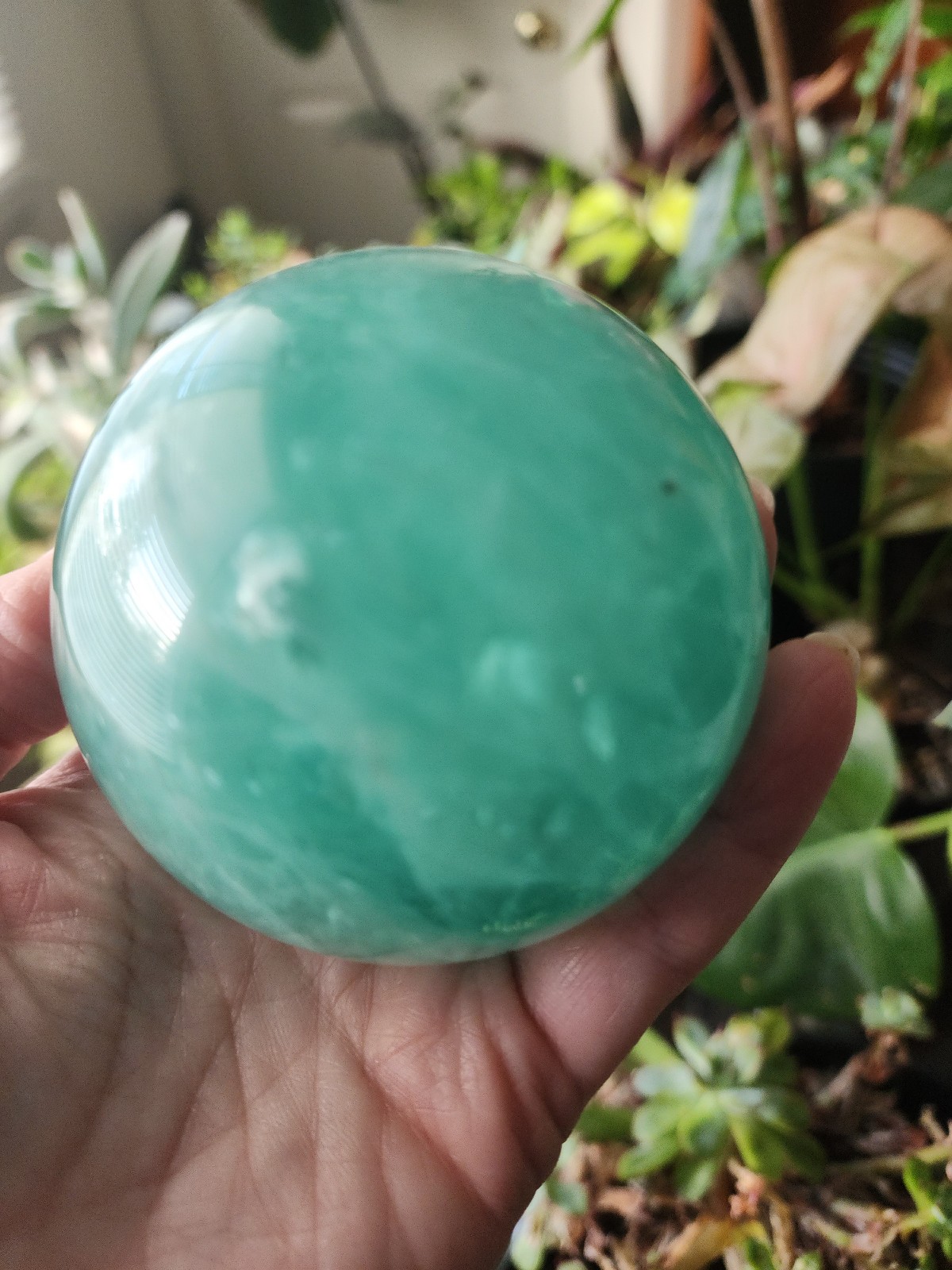 Yummy Green Flourite Sphere