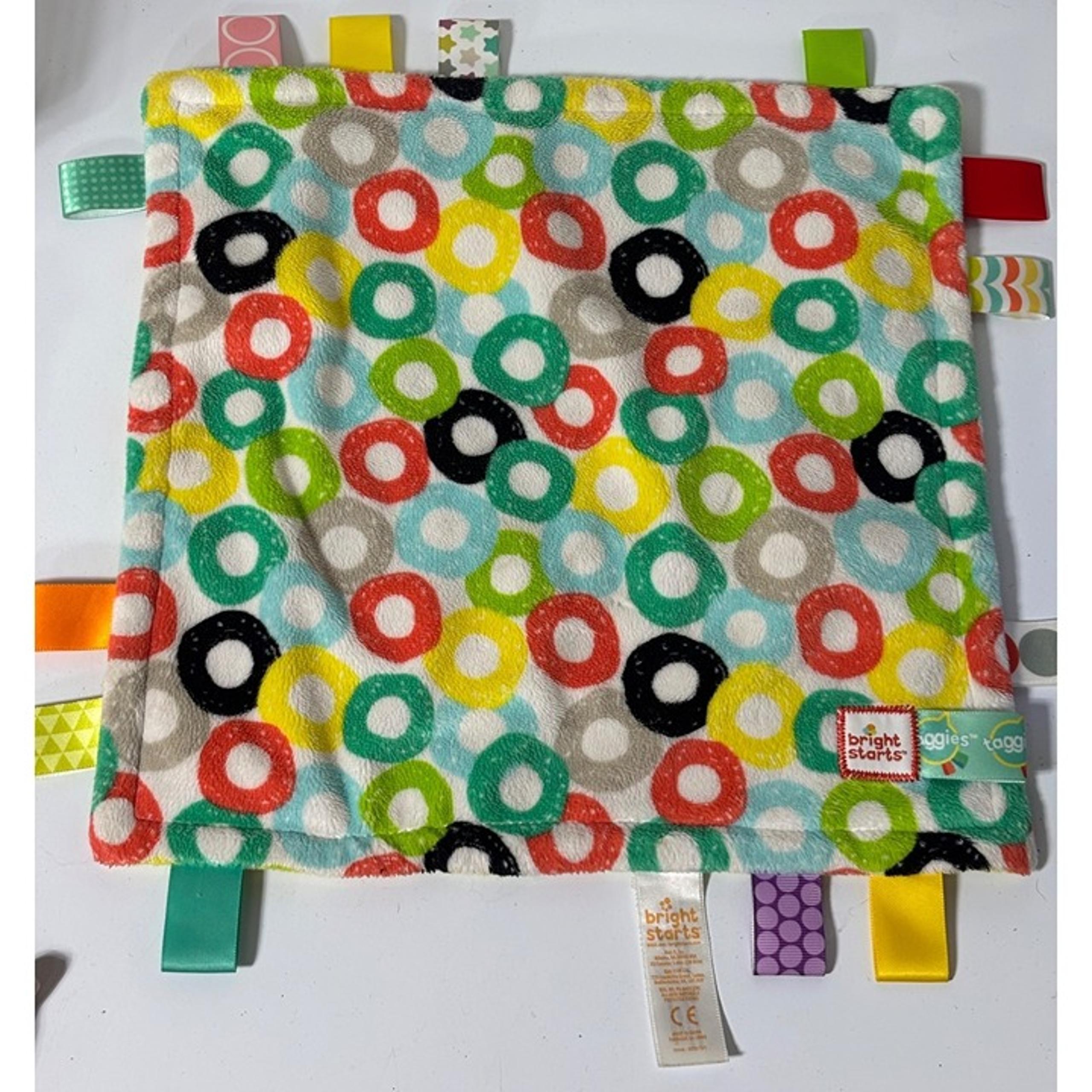 Bright Starts Taggies Lovey Security Blanket Plush Baby Toy