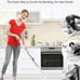 Electric Scrubtastic Rechargeable Cordless Spin Scrubber 4 Head Car Cleaning Mop