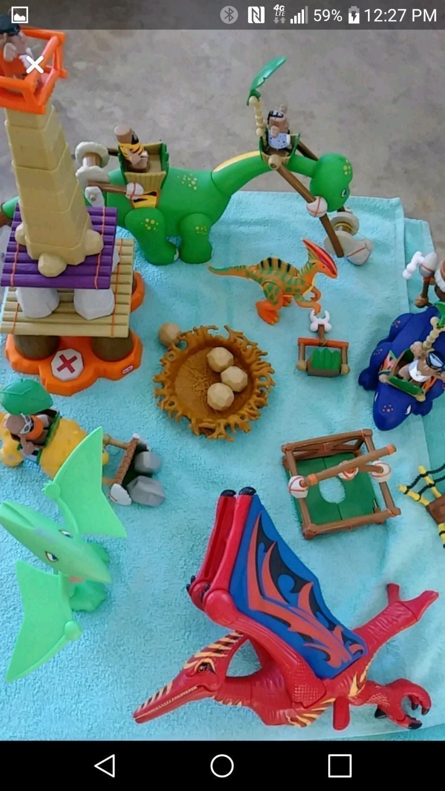 Huge Miscellaneous Lot of Little Tikes BC Builders Dinosaurs and Cavemen