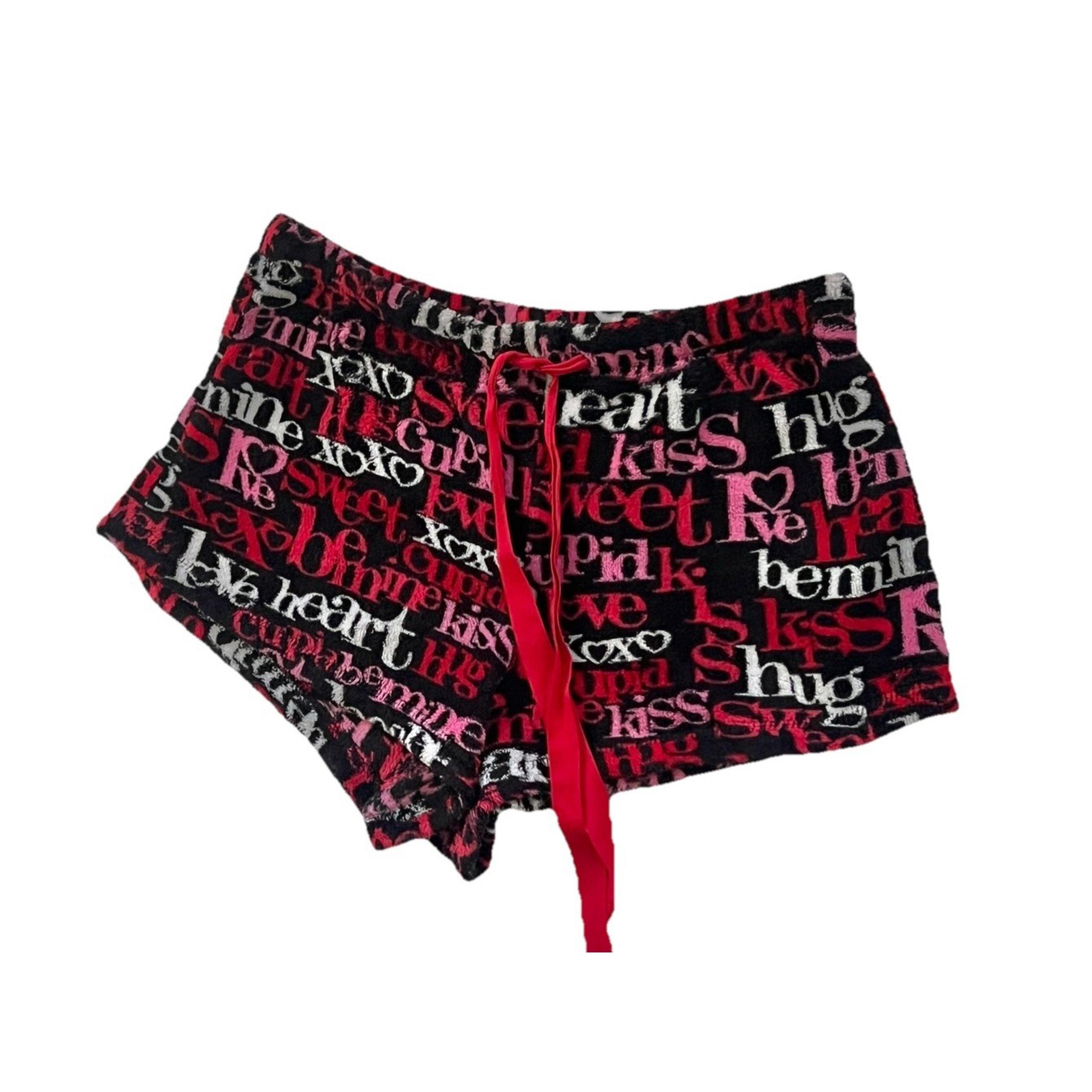 Pajama Clothing Teen Women Sleepwear Shorts Love Cupid Medium 8 10 Free Ship