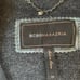 Bcbg Maxazria Gray Two-Tone Jacket Leather/Wool Women’s XS Zipper Pockets