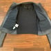 Bcbg Maxazria Gray Two-Tone Jacket Leather/Wool Women’s XS Zipper Pockets