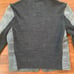 Bcbg Maxazria Gray Two-Tone Jacket Leather/Wool Women’s XS Zipper Pockets