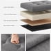 286 lb Small Folding Storage Ottoman, Foot Rest Stool