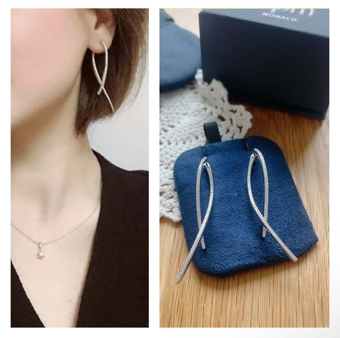 APM MONACO PAVED GEOMETRIC EAR JACKETS