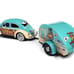 1966 Volkswagen Beetle W/Trailer & Rat Fink Figurine 1/24