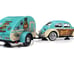 1966 Volkswagen Beetle W/Trailer & Rat Fink Figurine 1/24