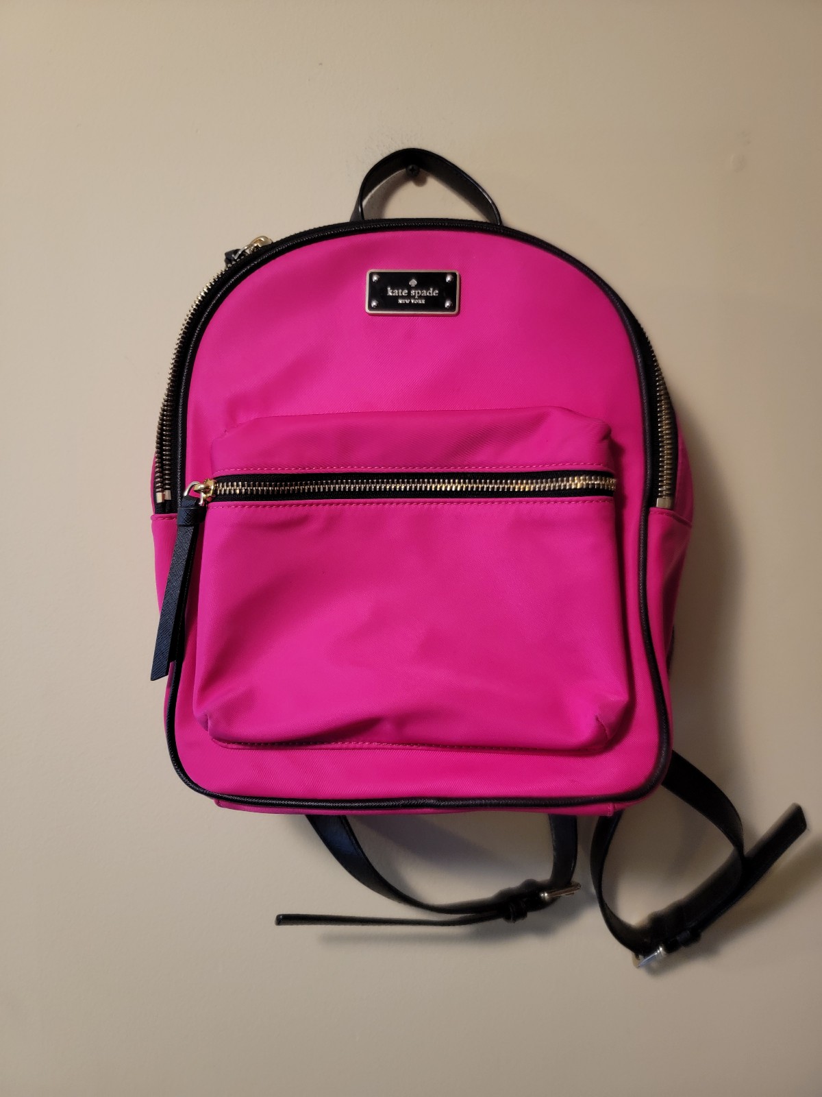 Kate Spade Wilson Road Small Bradley Pink Radish Backpack Shoulder Bag