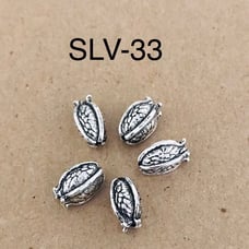 Silver Plated Barrel Shape-5Pc-SLV-33