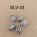 Silver Plated Barrel Shape-5Pc-SLV-33