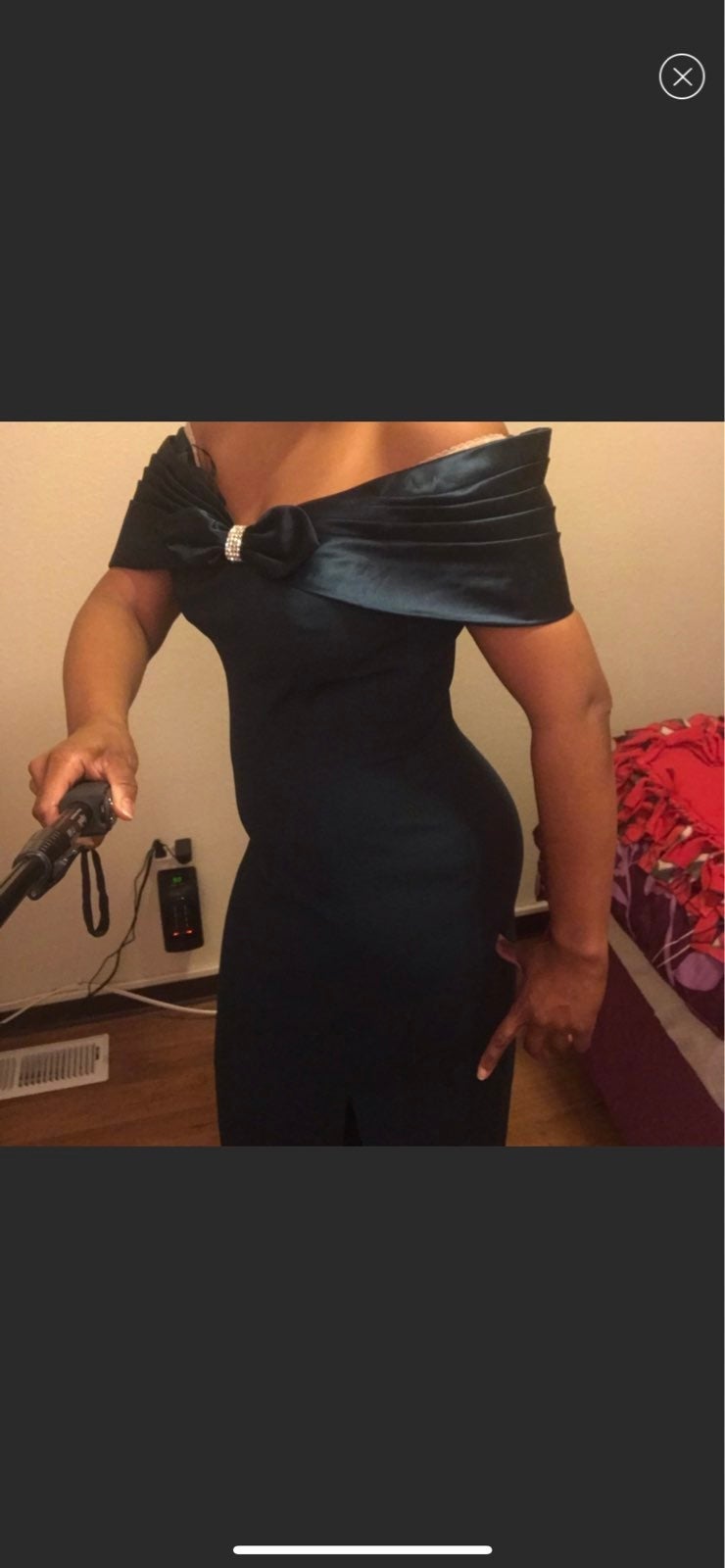 Full length HunterGreen ball gown