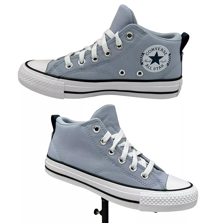Converse Chuck Taylor All Star Youth Boys Girls Mid Top Sneaker Sz 4Y Rainy Daze