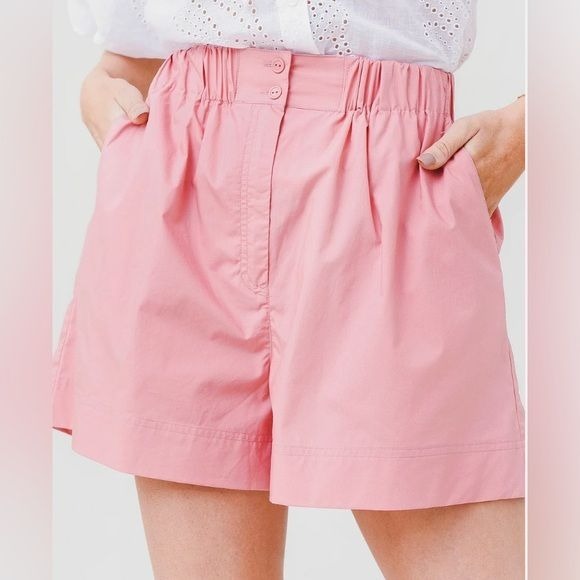 Hunter Bell | Pink Peach High Rise Shorts Aspen Sz 4