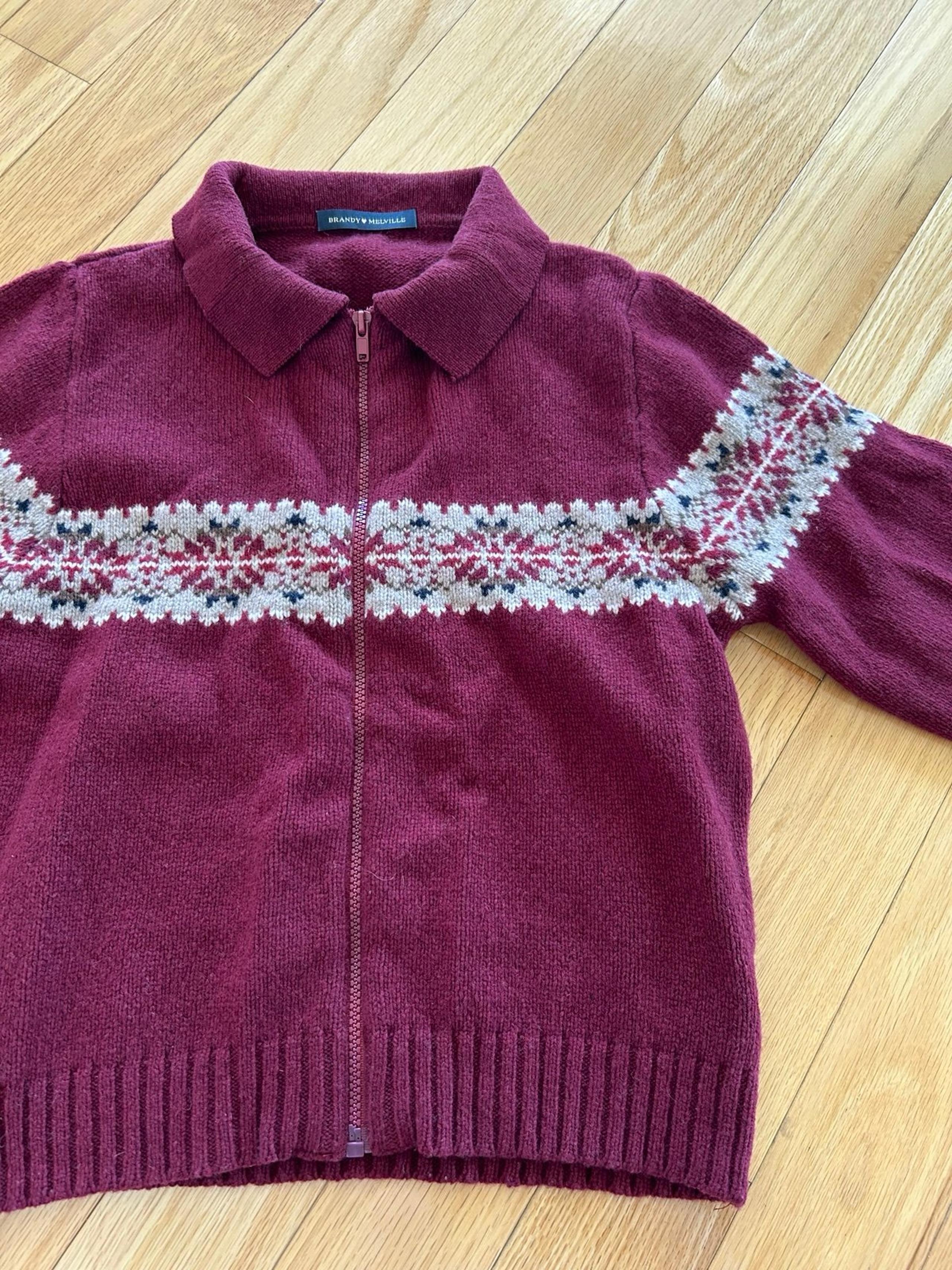 Brandy Melville sweater red polo women