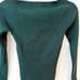 Naadam cashmere ribbed sweetheart knit top small pine green NWT sweater