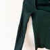 Naadam cashmere ribbed sweetheart knit top small pine green NWT sweater