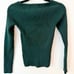 Naadam cashmere ribbed sweetheart knit top small pine green NWT sweater