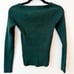 Naadam cashmere ribbed sweetheart knit top small pine green NWT sweater