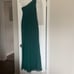 David’s bridal long one shoulder dress