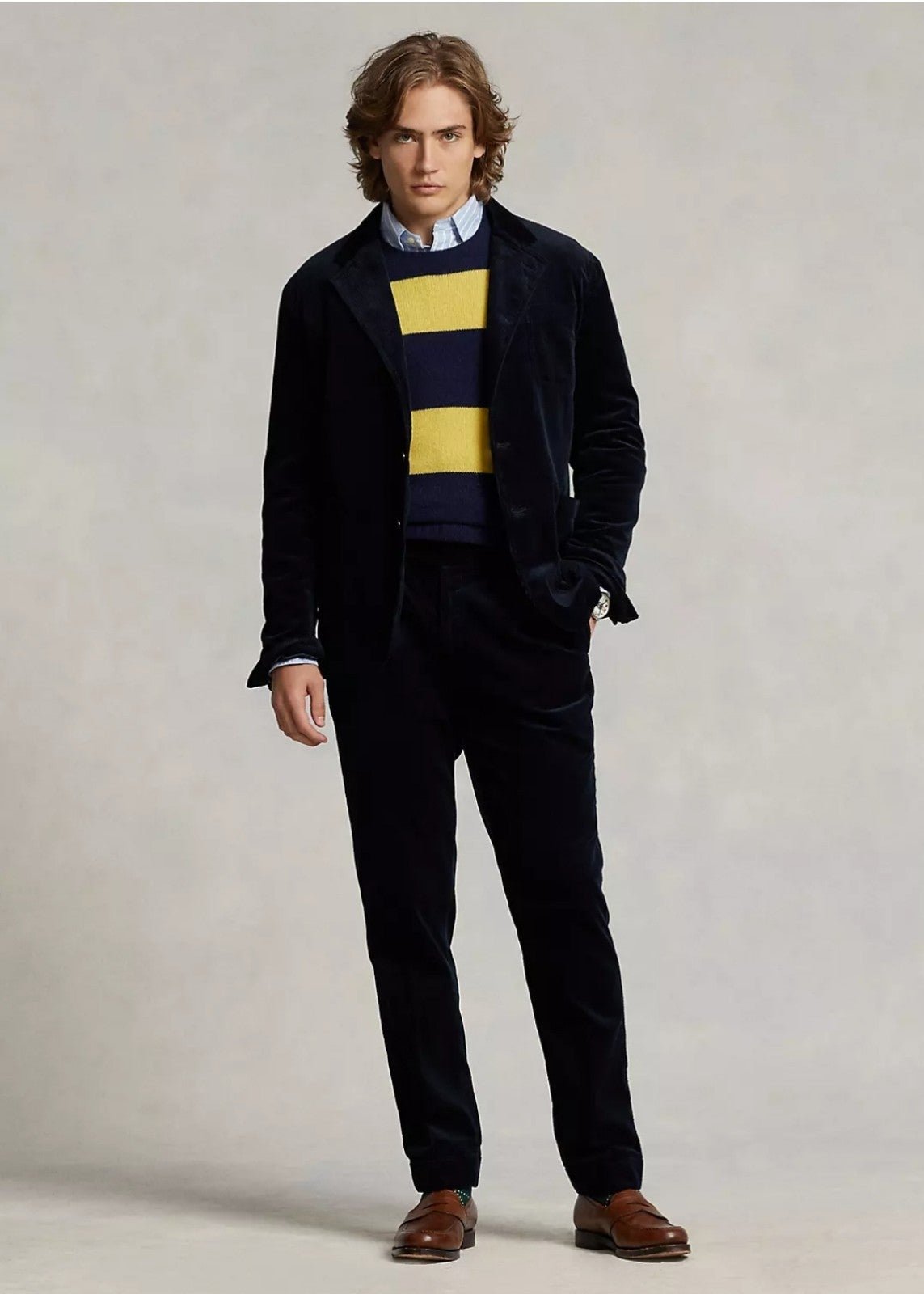 New Polo Ralph Lauren Men Corduroy Suit Trouser