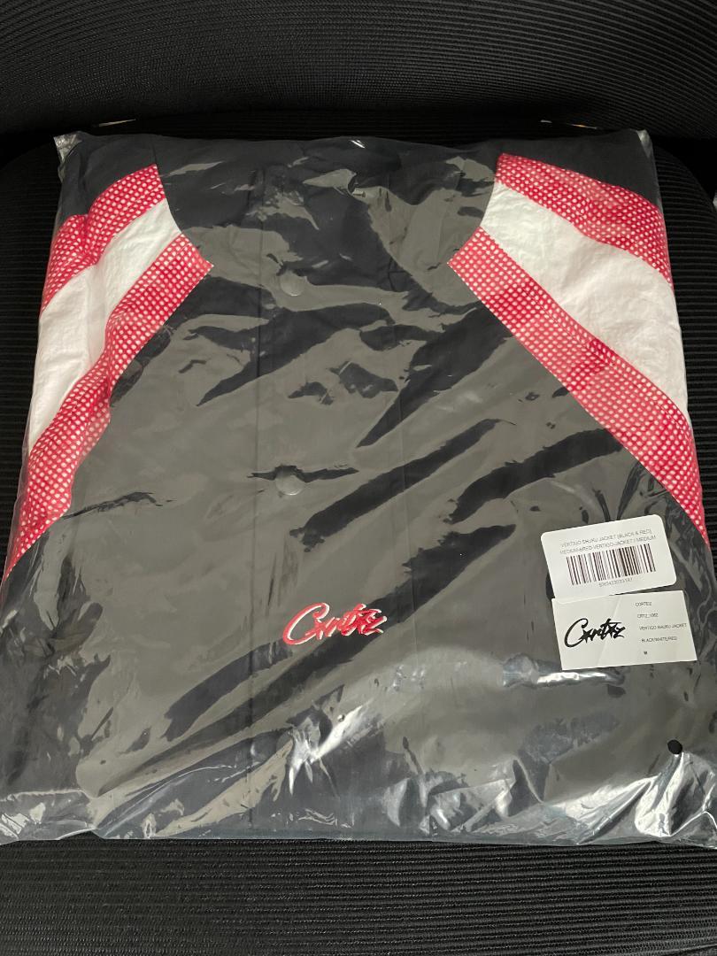 Buy Corteiz Vertigo Shuku Jacket 'Black/Red' - 7892
