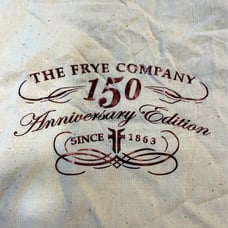 The Frye Company 150th Anniversary Edition dust bag