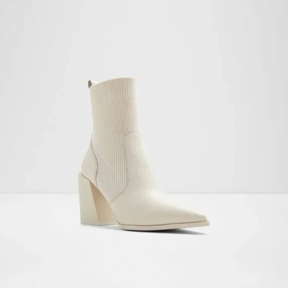Aldo Ganina Bootie - Bone - Size 8.5