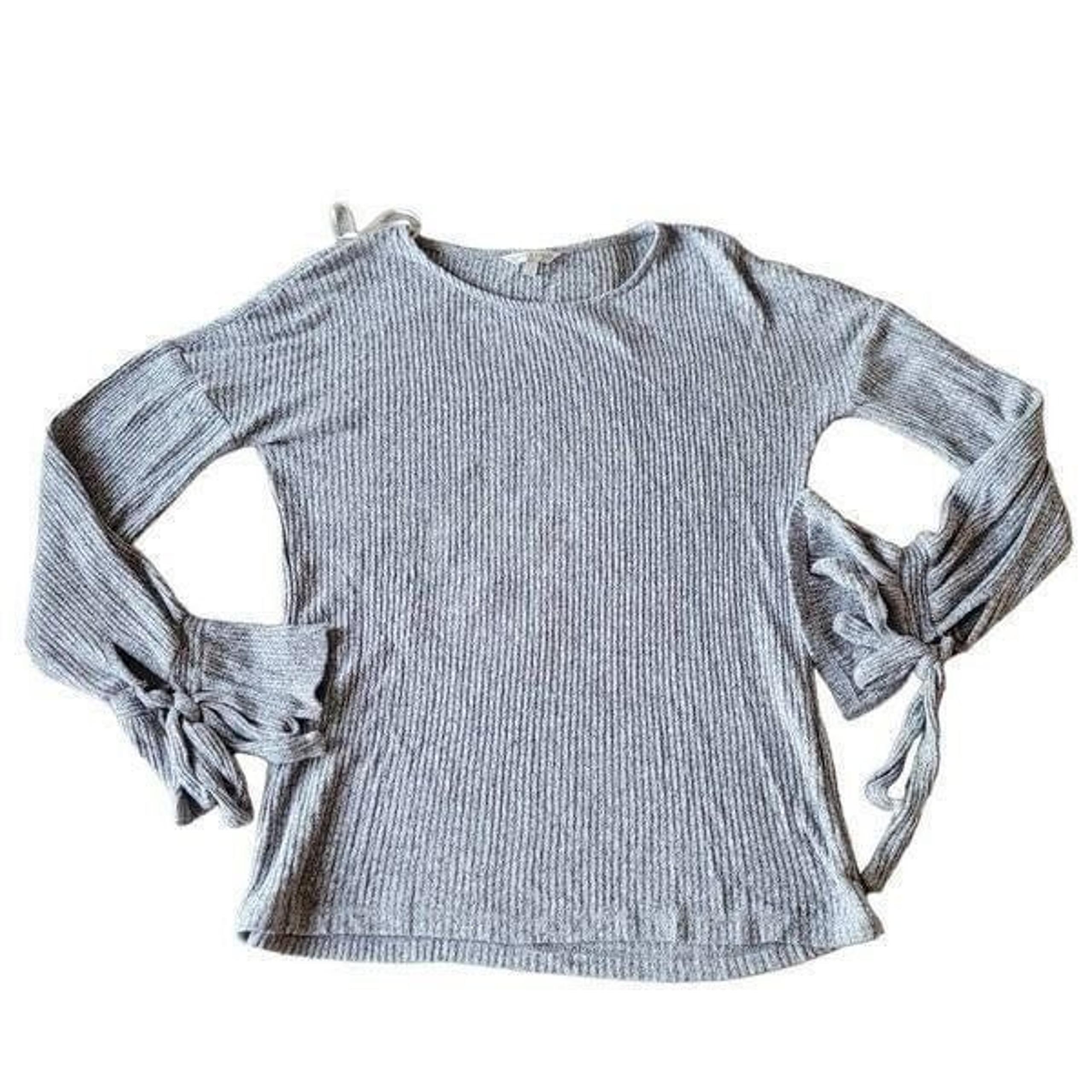 Lucky brand womens Sz Small gray bell sleeve sweatshirt
