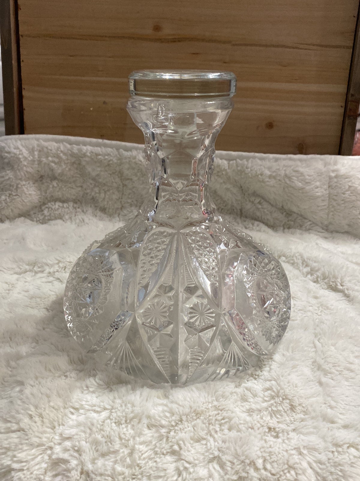 1905 eapg cambridge glass Majorie Hobstar decanter
