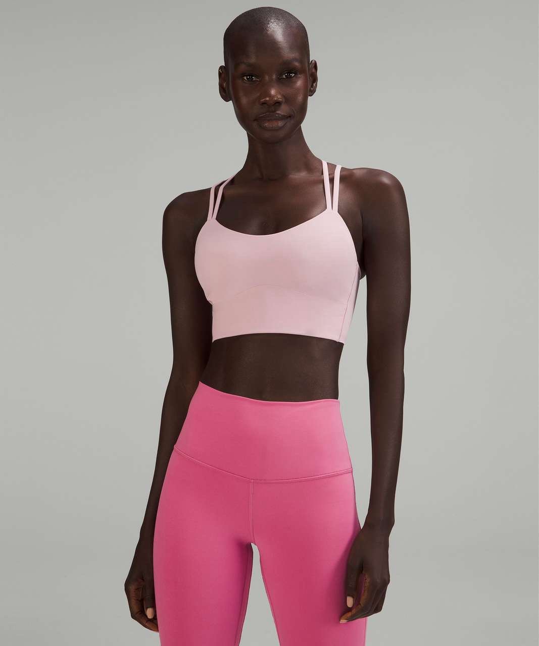 Lululemon Like a Cloud Longline Bra size 6 Pink Peony PKPI