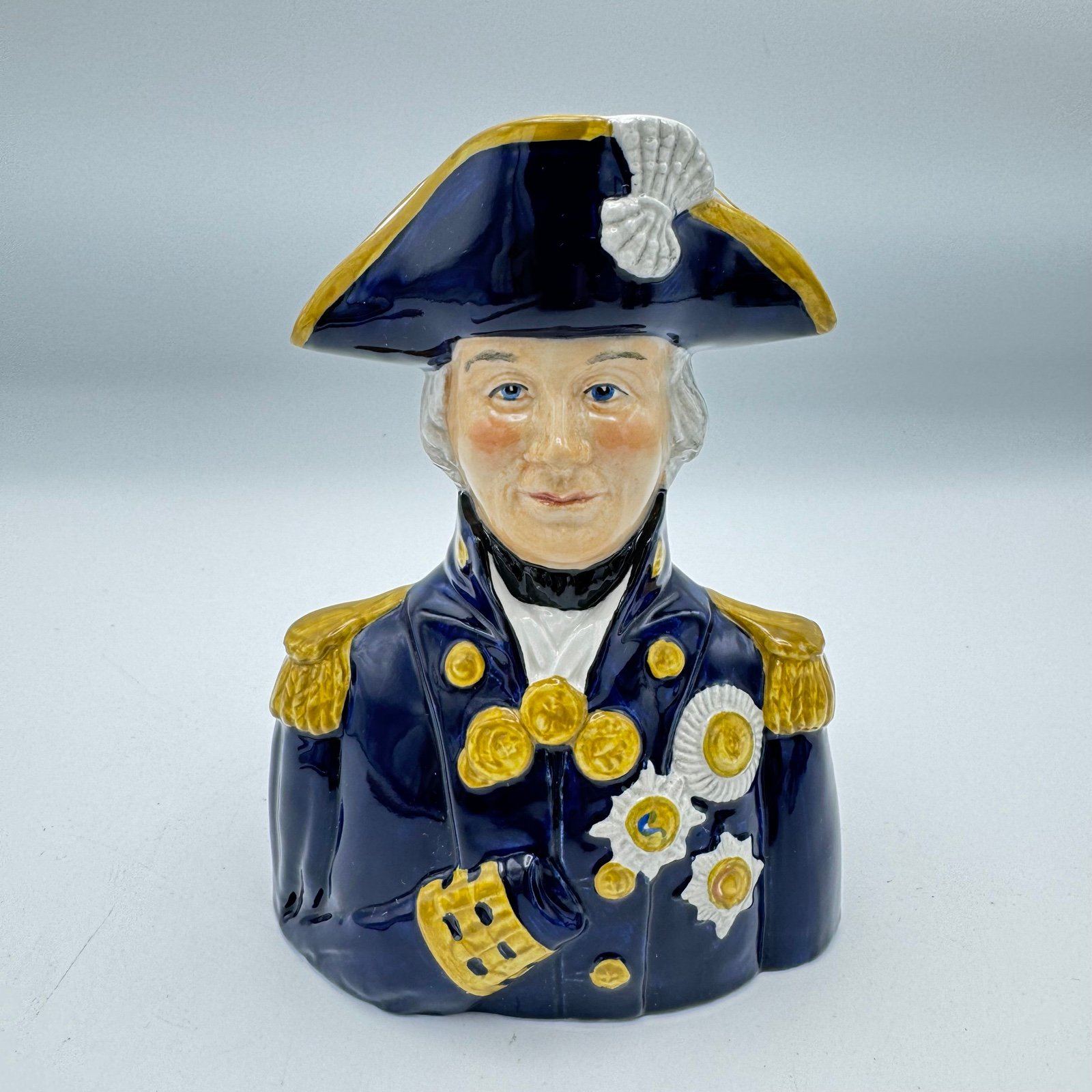 Vintage Admiral Lord Nelson Pride of Britain Portrait Jug Wood & Sons England